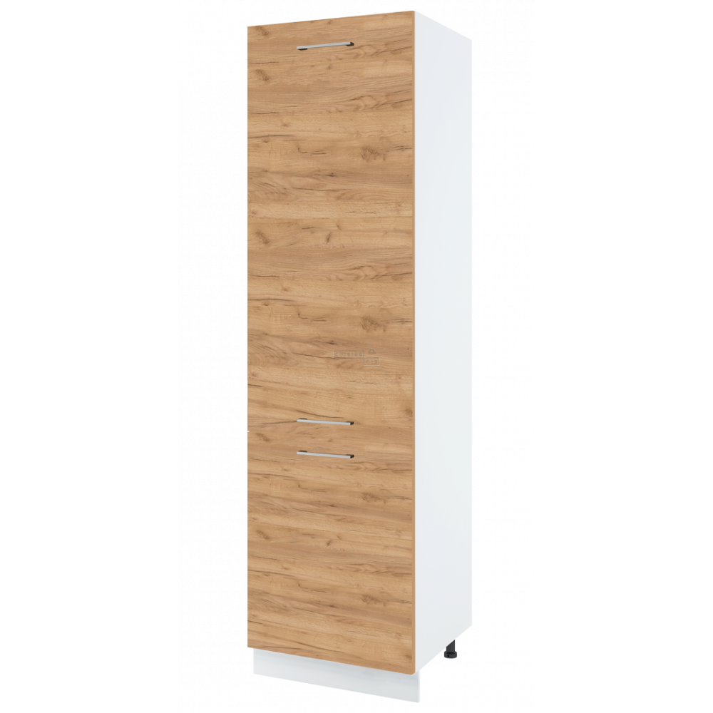 Colonne de cuisine pour réfrigérateur encastrable Bellissi Chene 3 portes L 60 cm