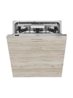 Façade pour lave-vaisselle tout intégrable - L 60 cm - décor noyer blanchi