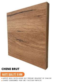 Meuble haut grande profondeur de cuisine Bellissi Chene 1 porte relevable L 40 cm