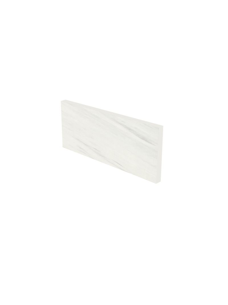Plinthe de cuisine 180 cm - Blanc marquina mat