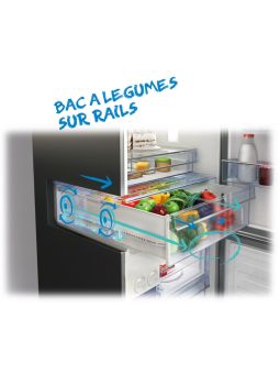 Réfrigérateur combiné intégrable 262 L Blanc