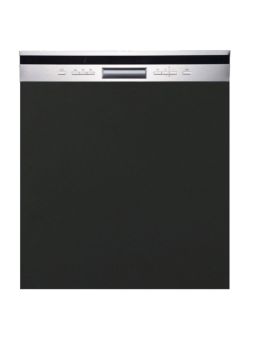 Façade pour lave-vaisselle semi intégrable Lovia Noir Mat L 60 cm