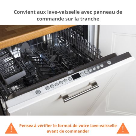 Façade pour lave-vaisselle tout intégrable Eco Noyer Blanchi L 60 cm