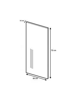 Panneau de finition pour meuble bas Bellissi Blanc H 72 L 58 cm