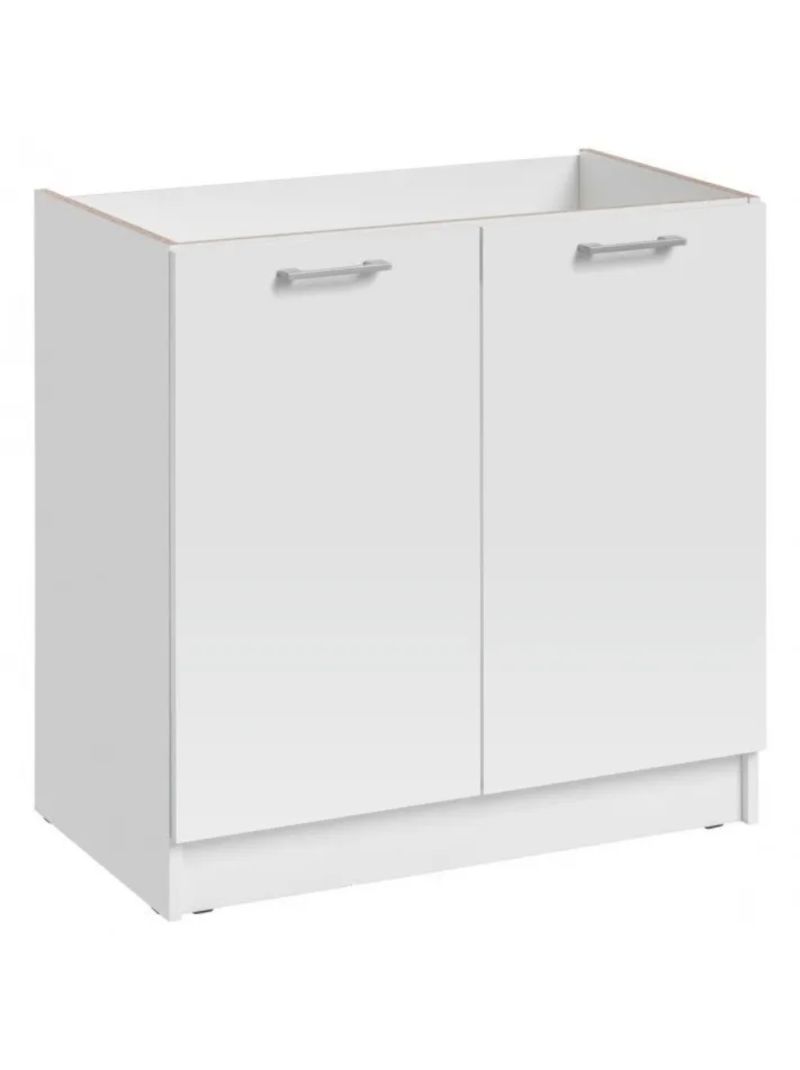 Meuble sous-évier Eco Blanc 2 portes L 80 cm