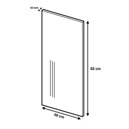 Panneau de finition pour meuble bas Eco Blanc