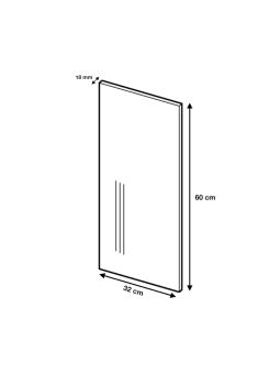 Panneau de finition pour meuble haut Eco Blanc