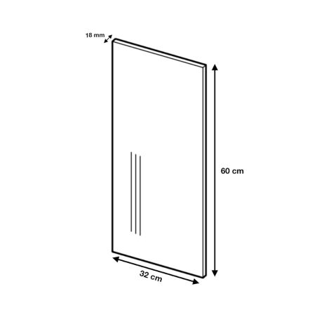 Panneau de finition pour meuble haut Eco Blanc