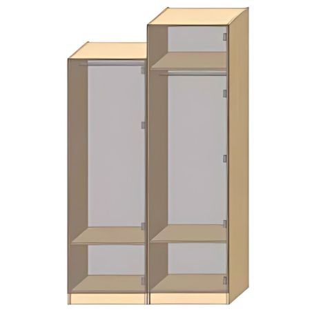 Dressing Armadio - armoire penderie - Largeur 50 cm - FaçadeBlanc laqué