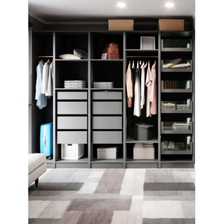 Dressing Armadio - armoire penderie - Largeur 40 cm - Sans Façade