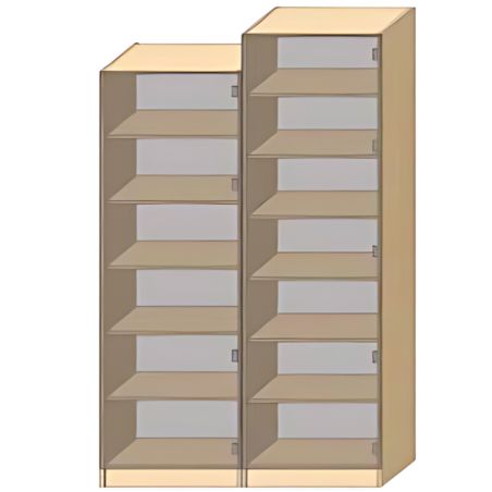 Dressing Armadio - armoire avec étagères - Largeur 60 cm- Sans Façade