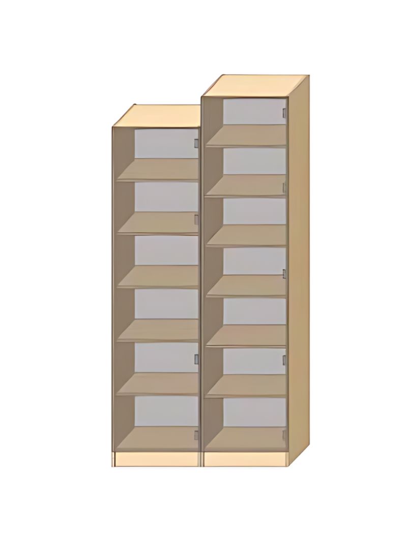 Dressing Armadio - armoire avec étagères - Largeur 40 cm - FaçadeBlanc laqué