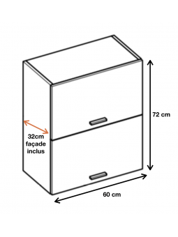Dimension du meuble ref : WPO6.