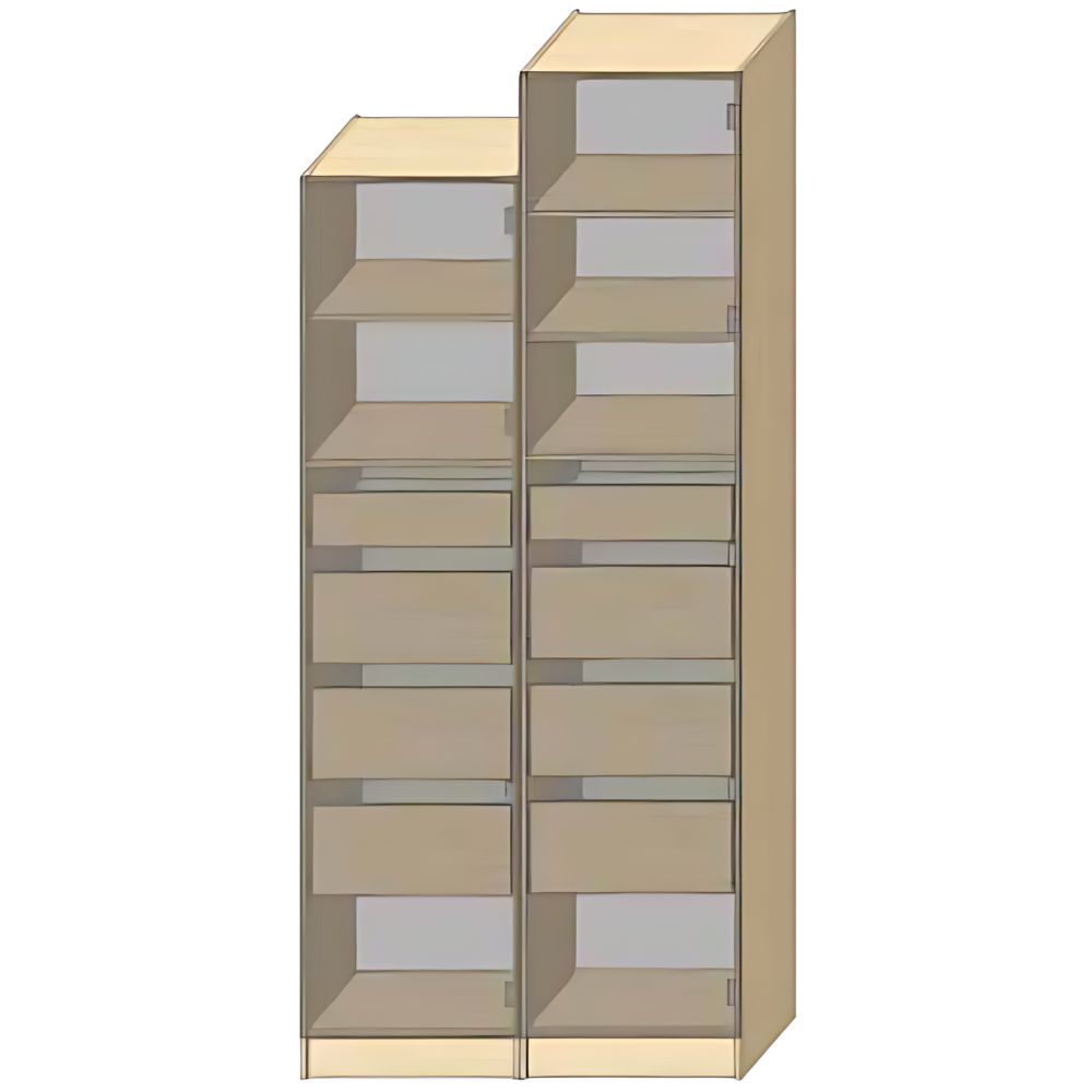 Dressing Armadio - armoire avec étagères et 4 tiroirs - Largeur 40 cm - Sans Façade