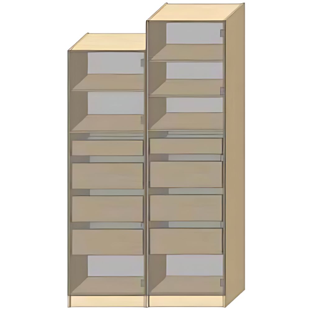 Dressing Armadio - armoire avec étagères et 4 tiroirs - Largeur 60 cm - Sans Façade