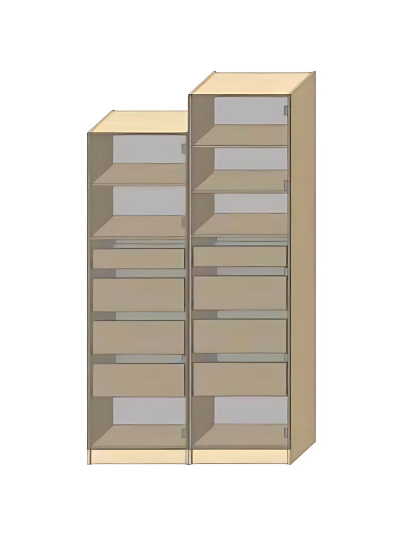 Dressing Armadio - armoire avec étagères et 4 tiroirs - Largeur 60 cm - Sans Façade