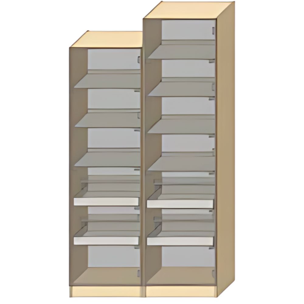 Dressing Armadio - armoire avec étagèress coulissantes et 2 étagèress à chaussures - Largeur 60 cm - Sans Façade