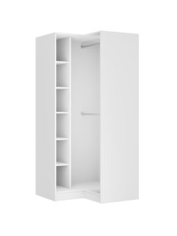 Dressing Armadio - armoire d'angle avec étagèress et penderie L 100 cm - Sans Façade