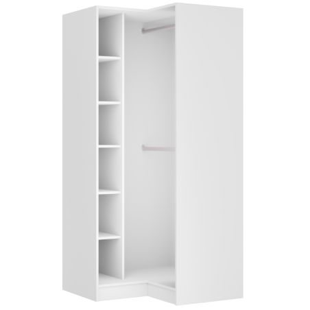 Dressing Armadio - armoire d'angle avec étagèress et penderie L 100 cm - Sans Façade