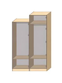 Dressing Armadio - armoire penderie - Largeur 60 cm - FaçadeNoir mat