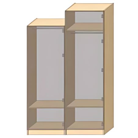 Dressing Armadio - armoire penderie - Largeur 60 cm - FaçadeNoir mat