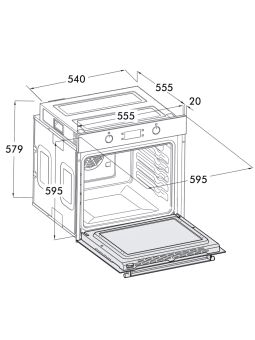 Four encastrable pyrolyse 70 L Inox - EMBER