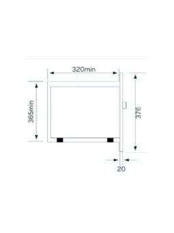 Micro-ondes encastrable 20 L Inox - POWER