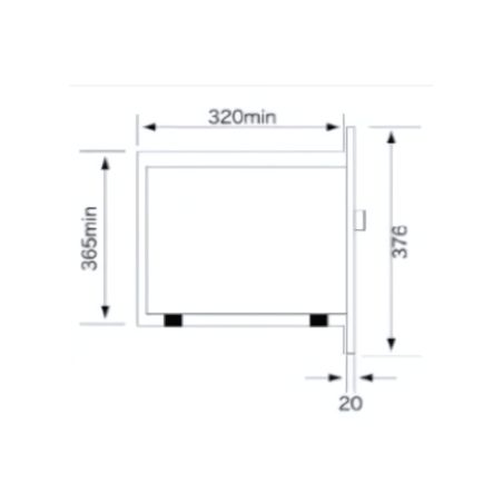 Micro-ondes encastrable 20 L Inox - POWER