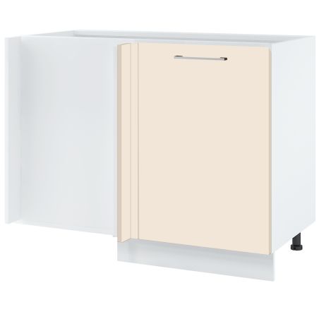 Meuble d'angle bas Lovia Vanille Mat 1 porte L 105 cm