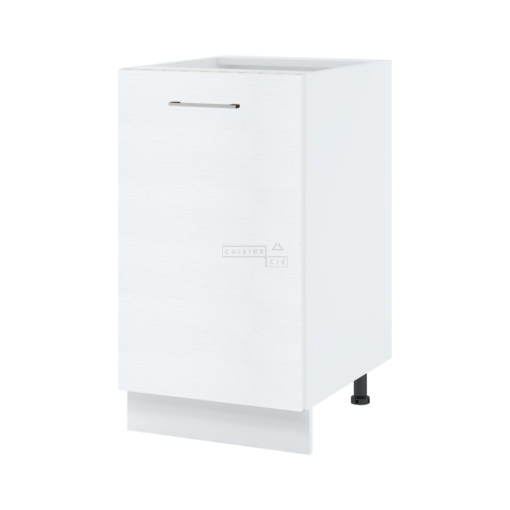 Meuble bas de cuisine Bellissi Blanc 1 porte L 45 cm