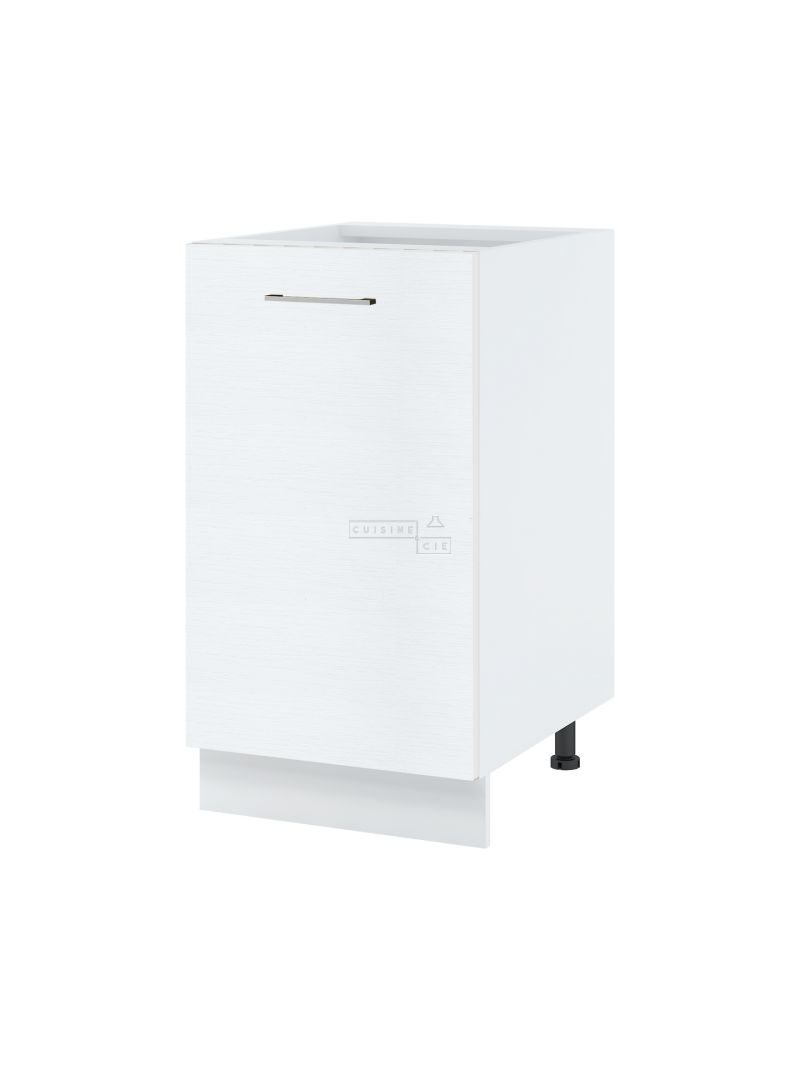 Meuble bas de cuisine Bellissi Blanc 1 porte L 45 cm