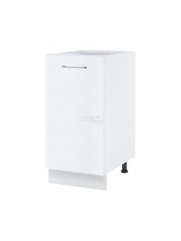 Meuble bas de cuisine Bellissi Blanc 1 porte L 40 cm