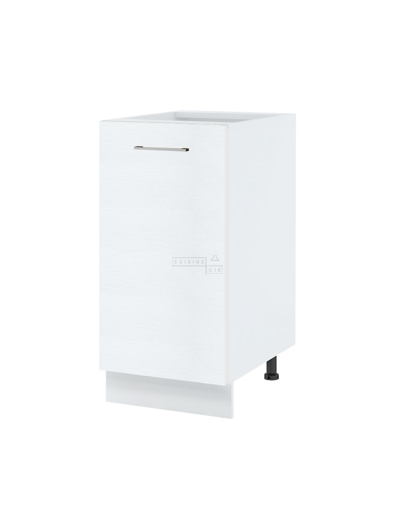 Meuble bas de cuisine Bellissi Blanc 1 porte L 40 cm