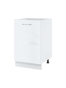 Meuble bas de cuisine Bellissi Blanc 1 porte L 50 cm