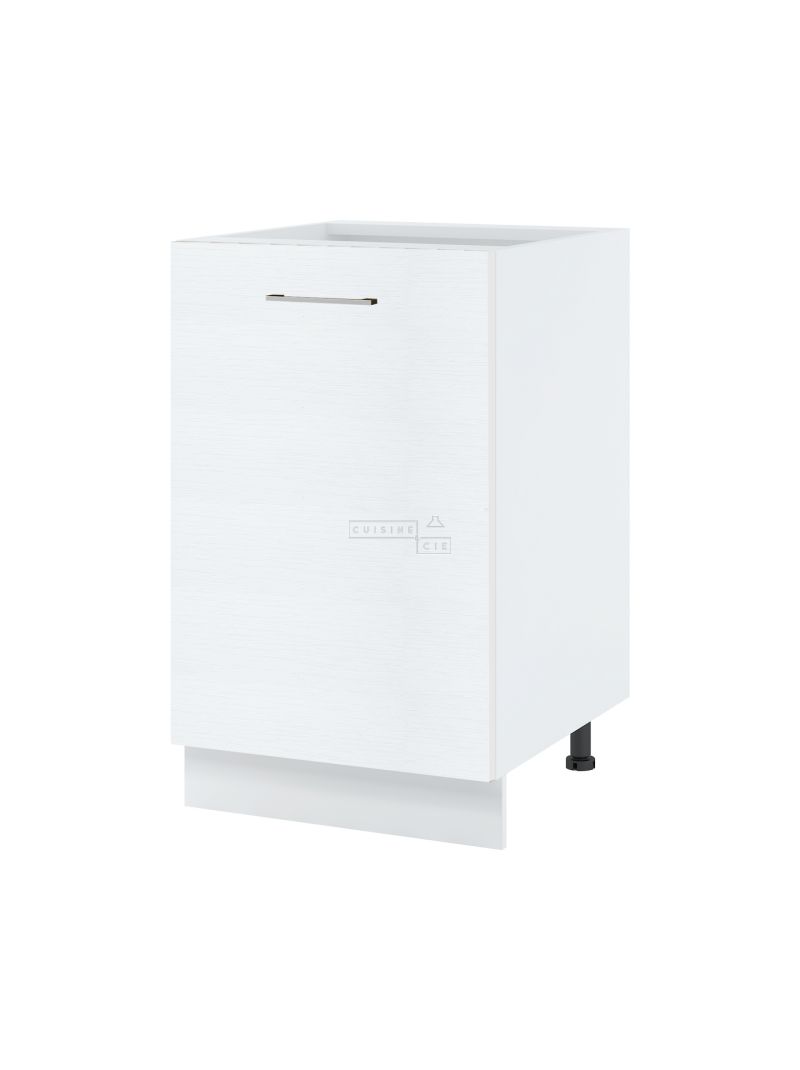 Meuble bas de cuisine Bellissi Blanc 1 porte L 50 cm