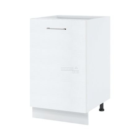 Meuble bas de cuisine Bellissi Blanc 1 porte L 50 cm