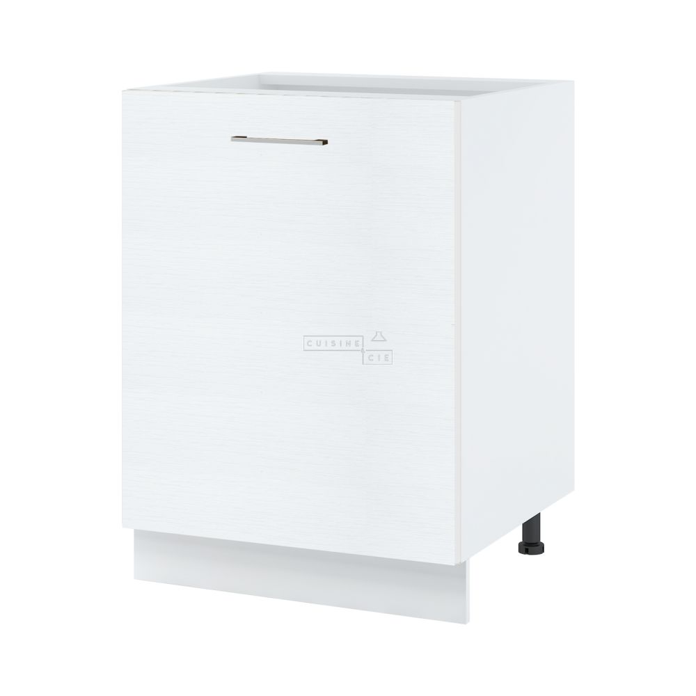 Meuble bas de cuisine Bellissi Blanc 1 porte L 60 cm