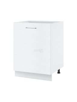 Meuble bas de cuisine Bellissi Blanc 1 porte L 60 cm