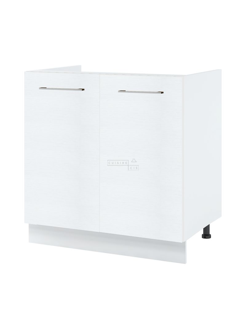 Meuble sous-évier Bellissi Blanc 2 portes L 80 cm