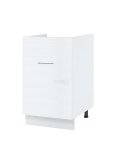 Meuble sous-évier Bellissi Blanc 1 porte coulissante L 50 cm