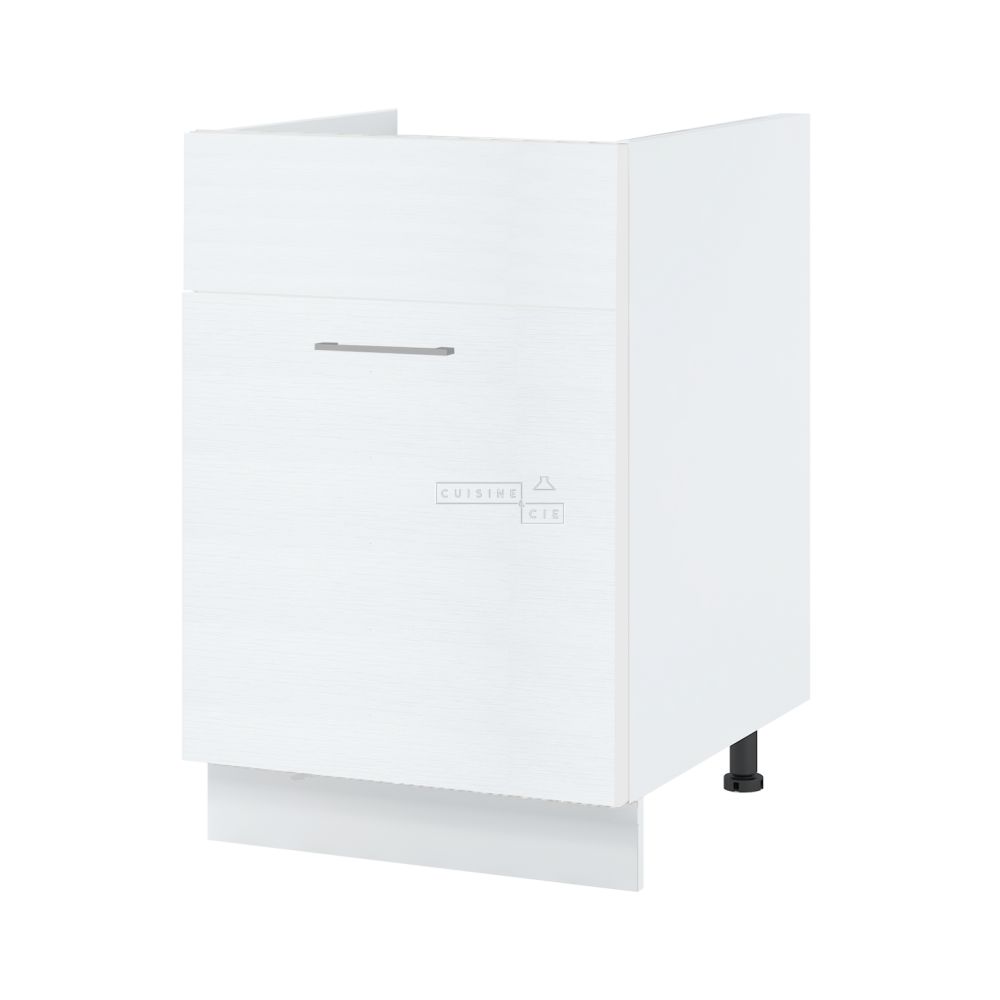 Meuble sous-évier Bellissi Blanc 1 porte coulissante L 60 cm