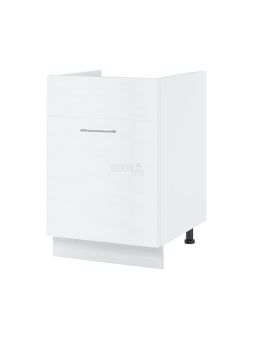 Meuble sous-évier Bellissi Blanc 1 porte coulissante L 60 cm