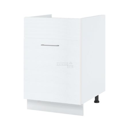 Meuble sous-évier Bellissi Blanc 1 porte coulissante L 60 cm