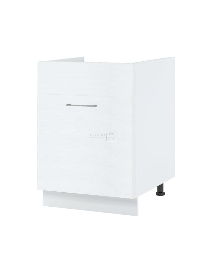 Meuble sous-évier Bellissi Blanc 1 porte coulissante L 80 cm