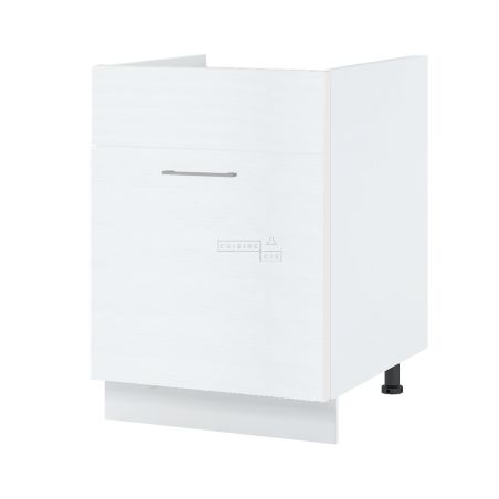 Meuble sous-évier Bellissi Blanc 1 porte coulissante L 80 cm