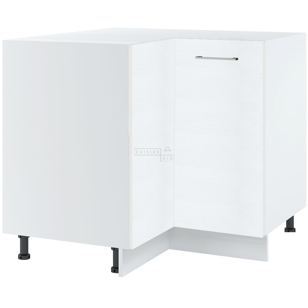 Meuble d'angle bas Bellissi Blanc 2 portes L 90/90 cm