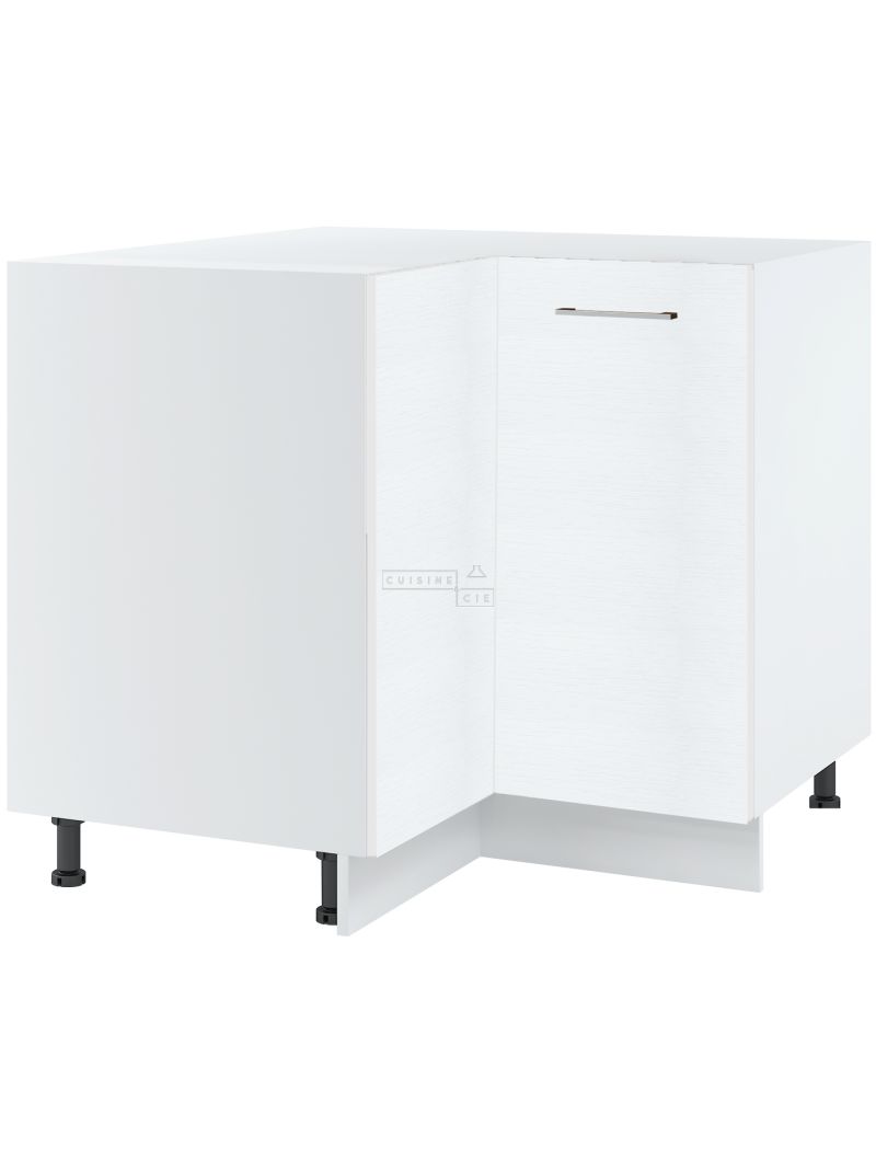 Meuble d'angle bas Bellissi Blanc 2 portes L 90/90 cm