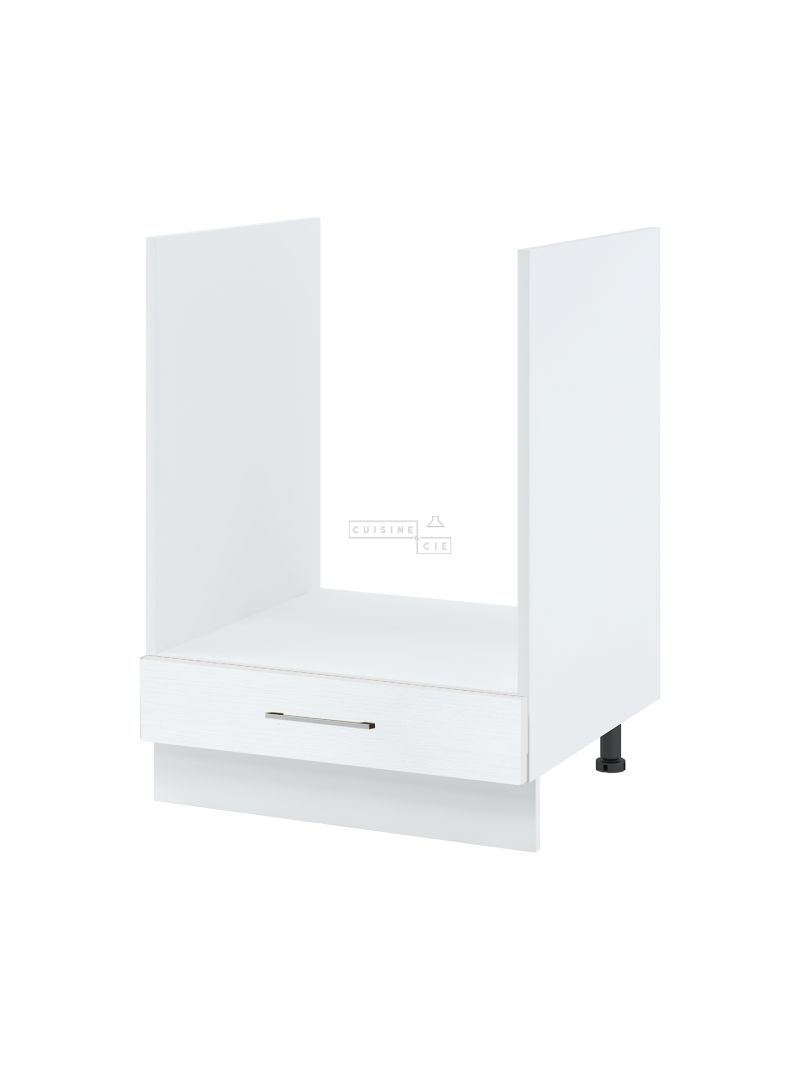 Meuble pour four encastrable Bellissi Blanc 1 tiroir L 60 cm