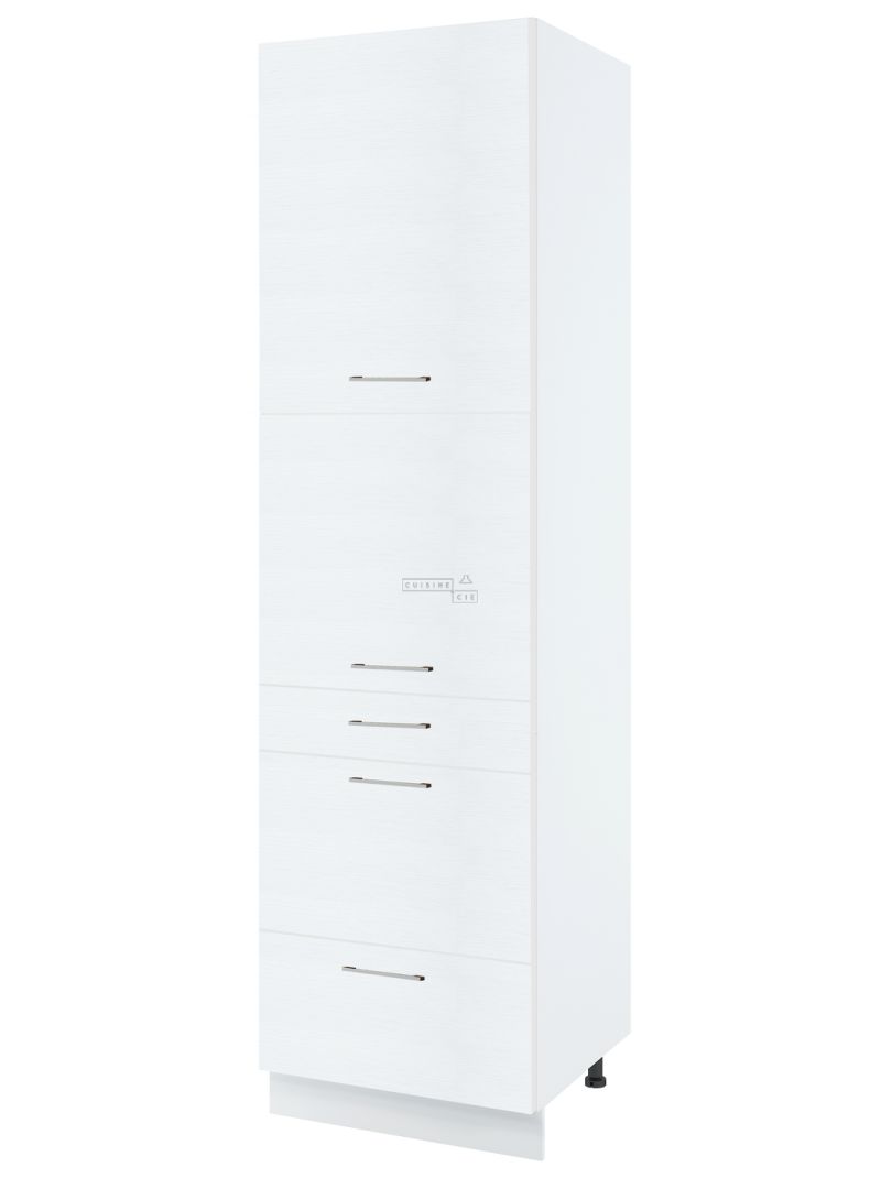 Colonne de cuisine Bellissi Blanc 2 portes 3 tiroirs L 60 cm