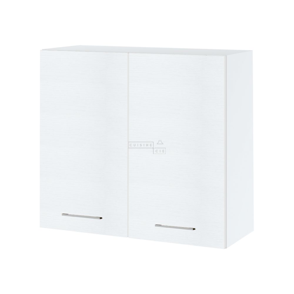 Meuble haut de cuisine Bellissi Blanc 2 portes L 80 cm